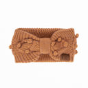 Ginger Brown C.C® Crafted Pom Detail Head Wrap