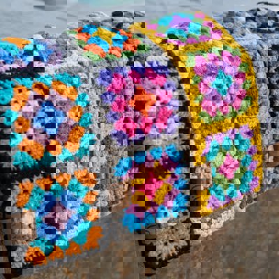 CC Handmade Colorful Crochet Pattern Head Wrap