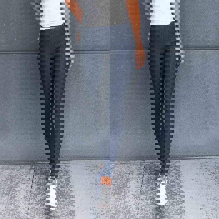 Truly Contagious Premium Stretch Soft High Waisted Jeggings for Women - Denim Leggings - Cotton Stretch Blend - Long