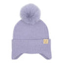 Lavender C.C® Toasty and Warm Pom Ear Flap Kids Beanie