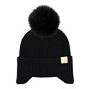 Lavender C.C® Toasty and Warm Pom Ear Flap Kids Beanie