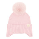 Pink C.C® Toasty and Warm Pom Ear Flap Kids Beanie