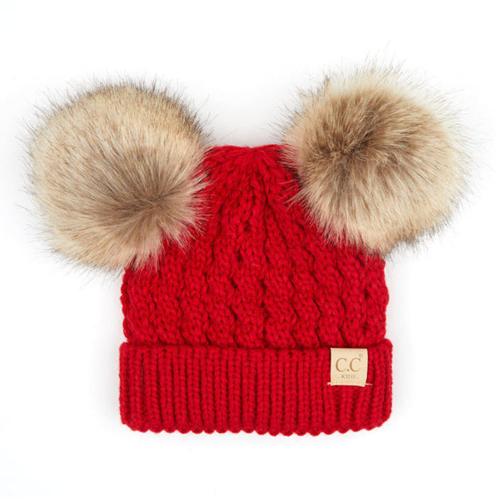C.C® Kids Double Pom Beanies Hats