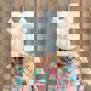 Light Melange Grey - Ages 1-5 CC Kids Double Pom Kids Toddler to Adult Winter Beanies