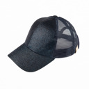 Navy CC Kids Glitter Pony Caps