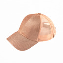 Rose Gold CC Kids Glitter Pony Caps