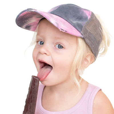 CC Kids Tie-Dye Criss-Cross Pony Cap