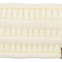 Ivory CC Lined Pony Head Band | Adult and Kid Sizes