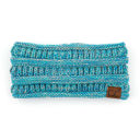 #15 Teal/Turquoise/Beige/Natural Grey (Four-Tone) C.C® Kid Cozy Multi Pony Headband