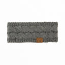 Dark Melange Grey C.C® Kids Non-Lined Head Wrap