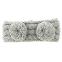 Light Melange Grey C.C® Kids Pom Headwrap