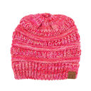 #10 Red/Hot Pink/Indi Pink/Maroon C.C® Kids Youth Toddler Ages 1-5 Multi-Toned Ponytail Beanie