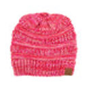 #10 Red/Hot Pink/Indi Pink/Maroon C.C® Kids Youth Toddler Ages 1-5 Multi-Toned Ponytail Beanie