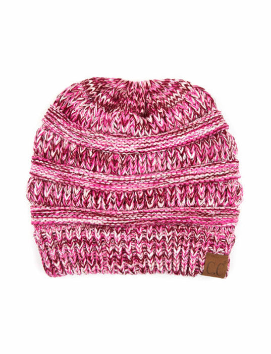 C.C® Kids Youth Toddler Ages 1-5 Multi-Toned Ponytail Beanie