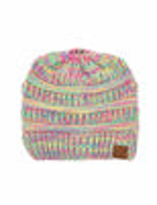 C.C® Kids Youth Toddler Ages 1-5 Multi-Toned Ponytail Beanie