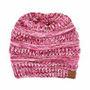 #11 Yellow/Turquoise/Hot Pink/Indi Pink C.C® Kids Youth Toddler Ages 1-5 Multi-Toned Ponytail Beanie