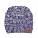 #15 Teal/Turquoise/Beige/Natural Grey C.C® Kids Youth Toddler Ages 1-5 Multi-Toned Ponytail Beanie