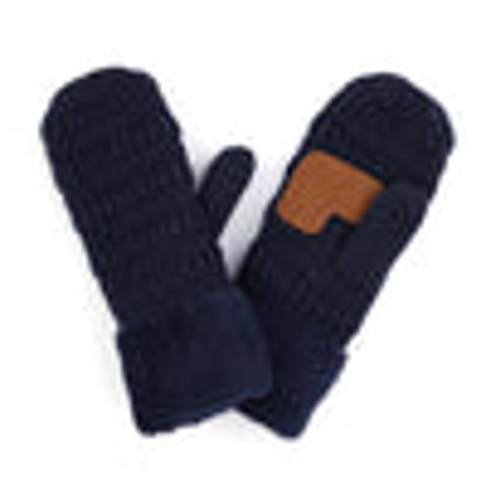CC Brand Sherpa Lined Mittens Unisex Winter Accessories