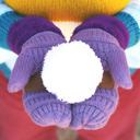 Navy CC Brand Sherpa Lined Mittens Unisex Winter Accessories