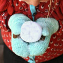 New Lavender CC Brand Sherpa Lined Mittens Unisex Winter Accessories