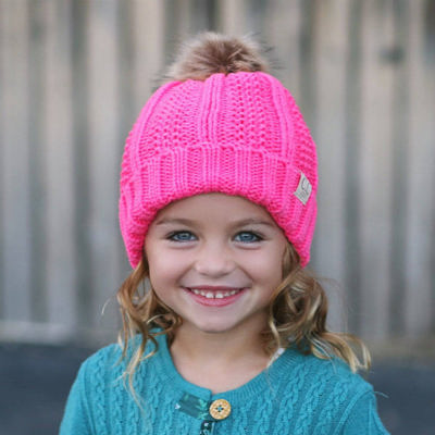 CC Kids Trending Pom Lined Beanies Hats