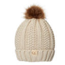 Beige CC Kids Trending Pom Lined Beanies Hats