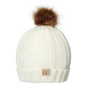 Ivory CC Kids Trending Pom Lined Beanies Hats
