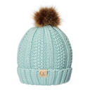 Mint CC Kids Trending Pom Lined Beanies Hats