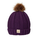 Purple CC Kids Trending Pom Lined Beanies Hats