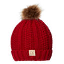 Red CC Kids Trending Pom Lined Beanies Hats