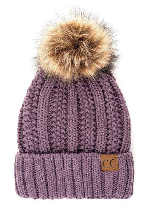 CC Kids Trending Pom Lined Beanies Hats