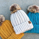 Violet CC Kids Trending Pom Lined Beanies Hats