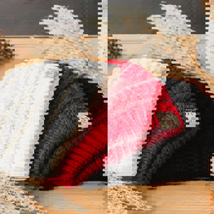 C.C® Kids BeanieUnisex Cable Knit Skully Hats, Ages 1 - 5 by Truly Contagious
