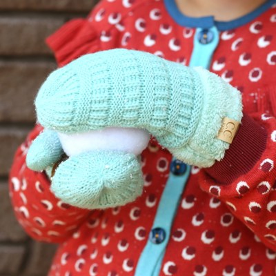 CC Brand Sherpa Lined Mittens Unisex Winter Accessories