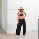 Black (Pant Size 0-6) Flowy Beach Pant Lightweight
