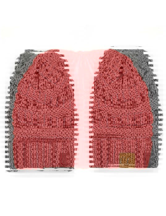 C.C® Women Messy Bun Ponytail Beanie Hats by Truly Contagious