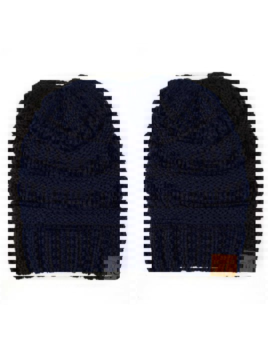 C.C® Women Messy Bun Ponytail Beanie Hats by Truly Contagious
