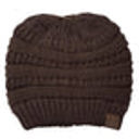 Metallic Brown C.C® Messy Bun/Pony Metallic Beanie