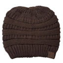 Metallic Brown C.C® Messy Bun/Pony Metallic Beanie