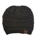 Brown Confetti C.C® Cozy Confetti Bun Ponytail Beanies Hats