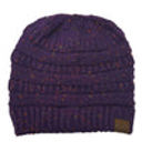 Purple Confetti C.C® Cozy Confetti Bun Ponytail Beanies Hats