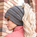 Rust Confetti C.C® Cozy Confetti Bun Ponytail Beanies Hats