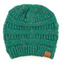 Sea Green Confetti C.C® Cozy Confetti Bun Ponytail Beanies Hats