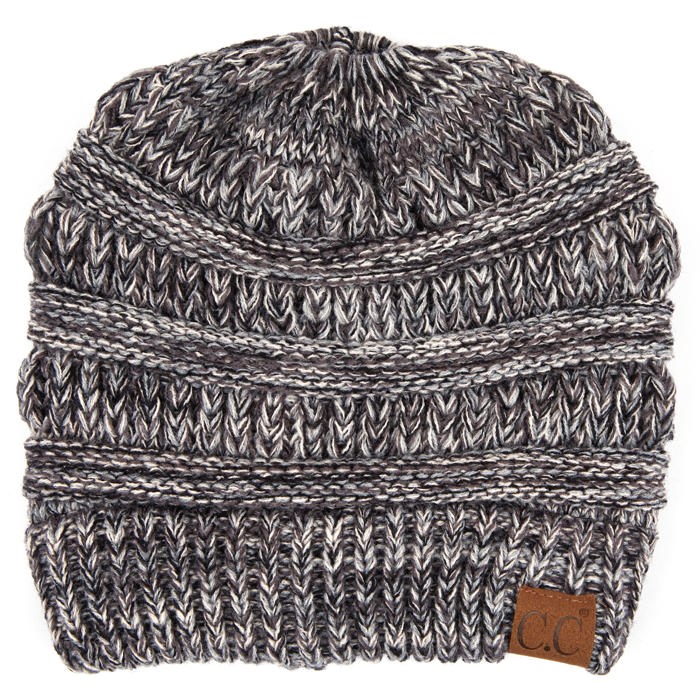 CC Crafted Multi-Toned Bun Kids Youth to Adult Beanies Hats