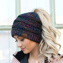  CC Crafted Multi-Toned Bun Kids Youth to Adult Beanies Hats