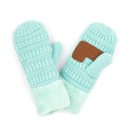 Mint CC Brand Sherpa Lined Mittens Unisex Winter Accessories