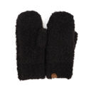 Black C.C® Oh So Soft Boucle Mittens