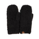 Black C.C® Oh So Soft Boucle Mittens