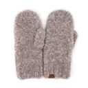 Black C.C® Oh So Soft Boucle Mittens