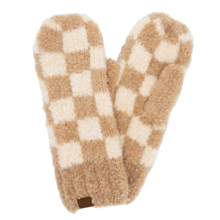 C.C® Checkered Boucle Oh-So-Soft Mittens